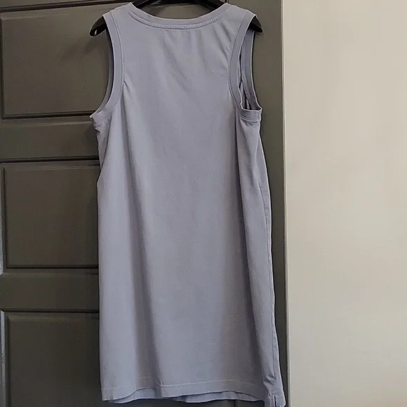 LIKE NEW Pact 100% Organic Cotton Softspun Tank Dress - Blue Gray - MEDIUM - Picture 4 of 4